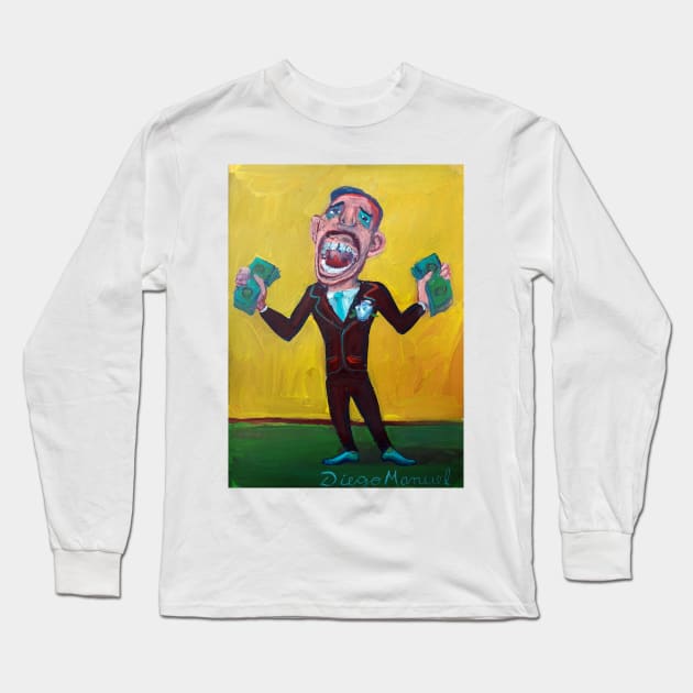 Seller of dollars 5 Long Sleeve T-Shirt by diegomanuel